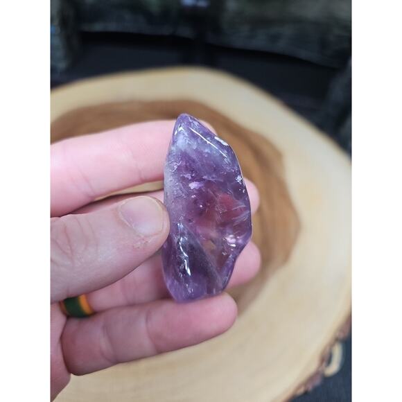 11Pcs Raw Natural Purple Amethyst Quartz Crystal Tumbled Healing Brazil .48lbs - Picture 4 of 8